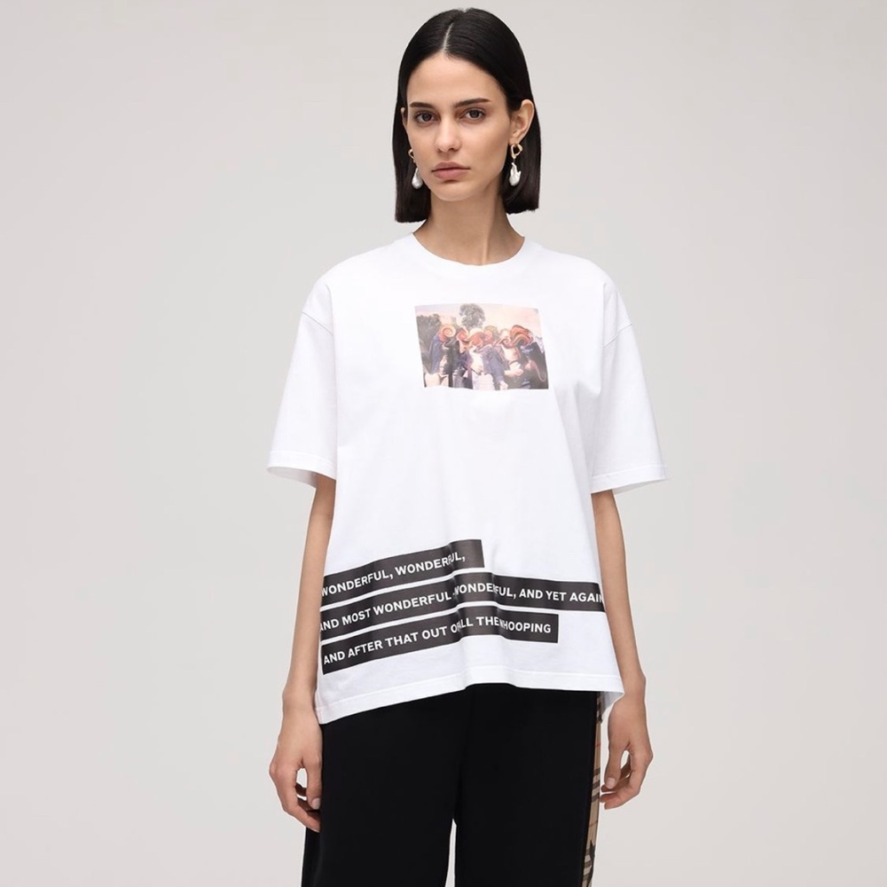 Burberry photo print t shirt